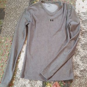 Grey under armour running shirt